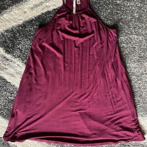 Francesca’s red wine dress